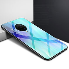 Handyhülle Silikon Hülle Rahmen Schutzhülle Spiegel Modisch Muster für Xiaomi Redmi K30 Pro Zoom Cyan
