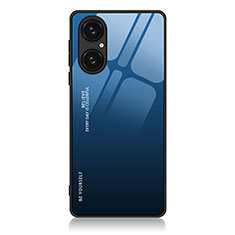 Handyhülle Silikon Hülle Rahmen Schutzhülle Spiegel Modisch Muster JM1 für Huawei P50 Blau