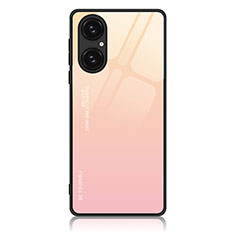 Handyhülle Silikon Hülle Rahmen Schutzhülle Spiegel Modisch Muster JM1 für Huawei P50 Rosa