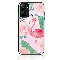 Handyhülle Silikon Hülle Rahmen Schutzhülle Spiegel Modisch Muster JM2 für Realme V20 5G Pink