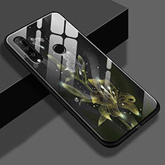 Handyhülle Silikon Hülle Rahmen Schutzhülle Spiegel Modisch Muster K01 für Huawei Nova 4e Gelb