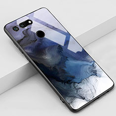 Handyhülle Silikon Hülle Rahmen Schutzhülle Spiegel Modisch Muster K03 für Huawei Honor View 20 Grau