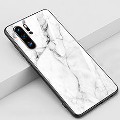 Handyhülle Silikon Hülle Rahmen Schutzhülle Spiegel Modisch Muster K03 für Huawei P30 Pro New Edition Weiß