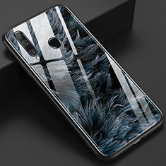 Handyhülle Silikon Hülle Rahmen Schutzhülle Spiegel Modisch Muster K04 für Huawei P Smart+ Plus (2019) Schwarz