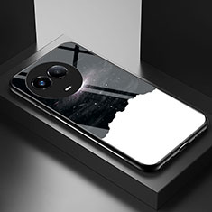 Handyhülle Silikon Hülle Rahmen Schutzhülle Spiegel Modisch Muster LS1 für Realme V50 5G Schwarz