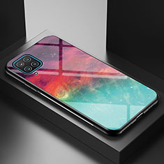 Handyhülle Silikon Hülle Rahmen Schutzhülle Spiegel Modisch Muster LS1 für Samsung Galaxy A12 5G Rot