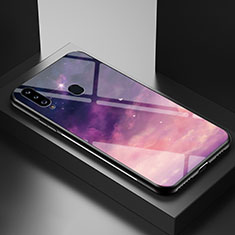 Handyhülle Silikon Hülle Rahmen Schutzhülle Spiegel Modisch Muster LS1 für Samsung Galaxy A20s Violett