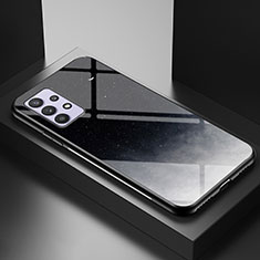 Handyhülle Silikon Hülle Rahmen Schutzhülle Spiegel Modisch Muster LS1 für Samsung Galaxy A32 4G Grau