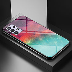 Handyhülle Silikon Hülle Rahmen Schutzhülle Spiegel Modisch Muster LS1 für Samsung Galaxy A32 4G Rot