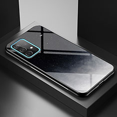 Handyhülle Silikon Hülle Rahmen Schutzhülle Spiegel Modisch Muster LS1 für Samsung Galaxy A52 4G Grau