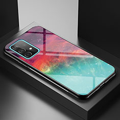 Handyhülle Silikon Hülle Rahmen Schutzhülle Spiegel Modisch Muster LS1 für Samsung Galaxy A52 5G Rot