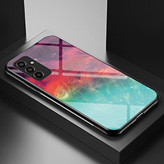 Handyhülle Silikon Hülle Rahmen Schutzhülle Spiegel Modisch Muster LS1 für Samsung Galaxy F13 4G Rot