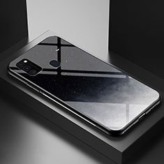 Handyhülle Silikon Hülle Rahmen Schutzhülle Spiegel Modisch Muster LS1 für Samsung Galaxy M21 Grau