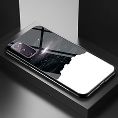 Handyhülle Silikon Hülle Rahmen Schutzhülle Spiegel Modisch Muster LS1 für Samsung Galaxy S20 FE 5G Schwarz