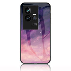 Handyhülle Silikon Hülle Rahmen Schutzhülle Spiegel Modisch Muster LS1 für Vivo iQOO 11 5G Violett