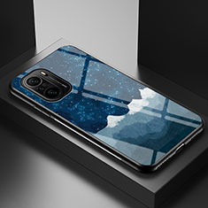 Handyhülle Silikon Hülle Rahmen Schutzhülle Spiegel Modisch Muster LS1 für Xiaomi Mi 11i 5G Blau