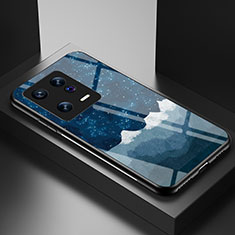 Handyhülle Silikon Hülle Rahmen Schutzhülle Spiegel Modisch Muster LS1 für Xiaomi Mi 13 5G Blau