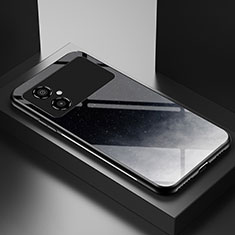 Handyhülle Silikon Hülle Rahmen Schutzhülle Spiegel Modisch Muster LS1 für Xiaomi Poco M4 5G Grau