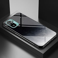 Handyhülle Silikon Hülle Rahmen Schutzhülle Spiegel Modisch Muster LS1 für Xiaomi Poco M5S Grau