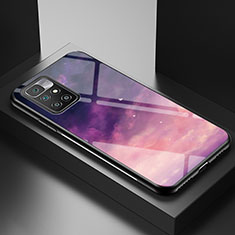 Handyhülle Silikon Hülle Rahmen Schutzhülle Spiegel Modisch Muster LS1 für Xiaomi Redmi Note 11 4G (2021) Violett