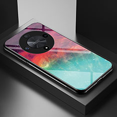 Handyhülle Silikon Hülle Rahmen Schutzhülle Spiegel Modisch Muster LS2 für Huawei Honor Magic6 Lite 5G Rot