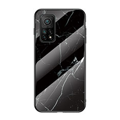 Handyhülle Silikon Hülle Rahmen Schutzhülle Spiegel Modisch Muster LS2 für Xiaomi Mi 10T 5G Schwarz