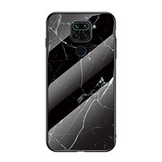 Handyhülle Silikon Hülle Rahmen Schutzhülle Spiegel Modisch Muster LS2 für Xiaomi Redmi Note 9 Schwarz