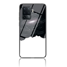 Handyhülle Silikon Hülle Rahmen Schutzhülle Spiegel Modisch Muster LS4 für Oppo F19 Pro Schwarz