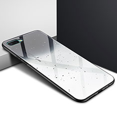 Handyhülle Silikon Hülle Rahmen Schutzhülle Spiegel Modisch Muster M02 für Oppo R15X Schwarz