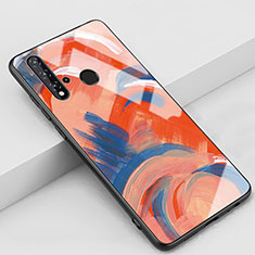 Handyhülle Silikon Hülle Rahmen Schutzhülle Spiegel Modisch Muster S01 für Huawei P20 Lite (2019) Orange