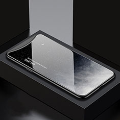 Handyhülle Silikon Hülle Rahmen Schutzhülle Spiegel Modisch Muster S01 für Oppo Find X Super Flash Edition Grau
