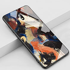 Handyhülle Silikon Hülle Rahmen Schutzhülle Spiegel Modisch Muster S01 für Xiaomi Redmi 8A Braun