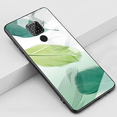 Handyhülle Silikon Hülle Rahmen Schutzhülle Spiegel Modisch Muster S02 für Huawei Nova 5i Pro Grün
