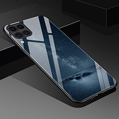 Handyhülle Silikon Hülle Rahmen Schutzhülle Spiegel Modisch Muster S02 für Huawei Nova 6 SE Schwarz