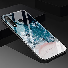 Handyhülle Silikon Hülle Rahmen Schutzhülle Spiegel Modisch Muster S03 für Huawei P20 Lite (2019) Grün