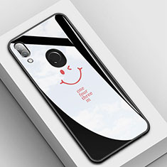 Handyhülle Silikon Hülle Rahmen Schutzhülle Spiegel Modisch Muster S04 für Huawei P20 Lite Schwarz