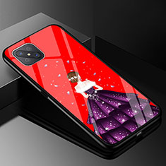 Handyhülle Silikon Hülle Rahmen Schutzhülle Spiegel Motiv Kleid Mädchen für Oppo A92s 5G Violett