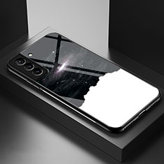 Handyhülle Silikon Hülle Rahmen Schutzhülle Spiegel Sternenhimmel A01 für Samsung Galaxy S21 5G Weiß