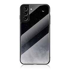 Handyhülle Silikon Hülle Rahmen Schutzhülle Spiegel Sternenhimmel für Samsung Galaxy S22 5G Schwarz