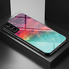 Handyhülle Silikon Hülle Rahmen Schutzhülle Spiegel Sternenhimmel S01 für Samsung Galaxy S21 FE 5G Rot
