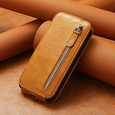 Handytasche Flip Schutzhülle Leder A01D für Samsung Galaxy S21 5G Braun