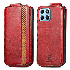 Handytasche Flip Schutzhülle Leder S01D für Huawei Honor X6 5G Rot