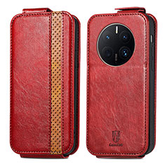 Handytasche Flip Schutzhülle Leder S01D für Huawei Mate 50 Pro Rot