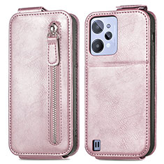 Handytasche Flip Schutzhülle Leder S01D für Realme C31 Rosegold