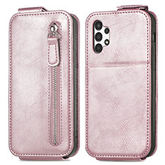 Handytasche Flip Schutzhülle Leder S01D für Samsung Galaxy A13 4G Rosegold