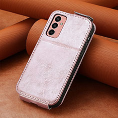 Handytasche Flip Schutzhülle Leder S01D für Samsung Galaxy M13 4G Rosegold