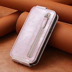 Handytasche Flip Schutzhülle Leder S01D für Samsung Galaxy S25 Plus 5G Rosegold