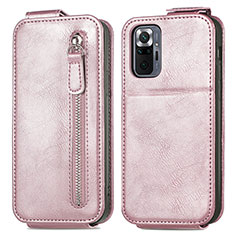 Handytasche Flip Schutzhülle Leder S01D für Xiaomi Redmi Note 10 Pro Max Rosegold