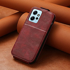 Handytasche Flip Schutzhülle Leder S01D für Xiaomi Redmi Note 12 4G Rot