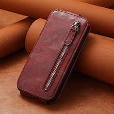 Handytasche Flip Schutzhülle Leder S01D für Xiaomi Redmi Note 12T Pro 5G Rot